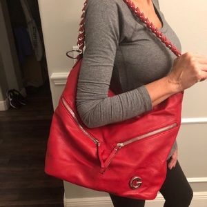 Guess Shoulder Bag and Matching Wallet! Red!